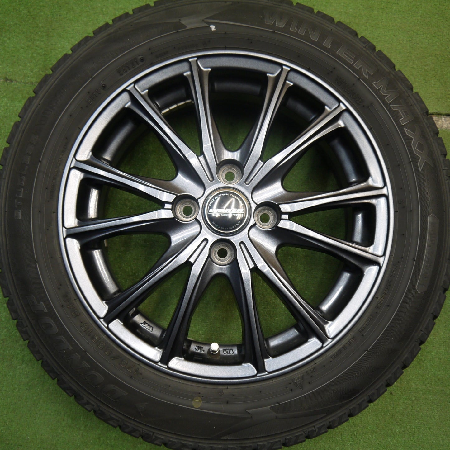 キレイ！21年★スタッドレス 175/65R15 ダンロップ ウインターマックス WM02 WAREN ヴァーレン 15インチ PCD100/4H★5050905Hス