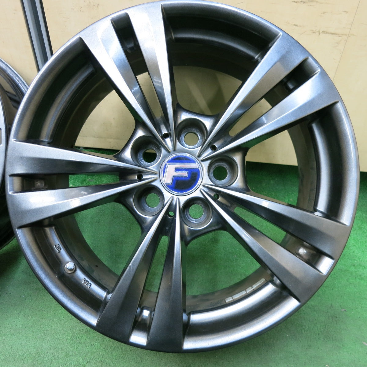 [送料無料] 4本価格★レクサス LS 等 Lehrmeister L-F LOUNGE 18インチ ホイール レアマイスター L-F ラウンジ 18×7.5J PCD120/5H★5012204SYホ