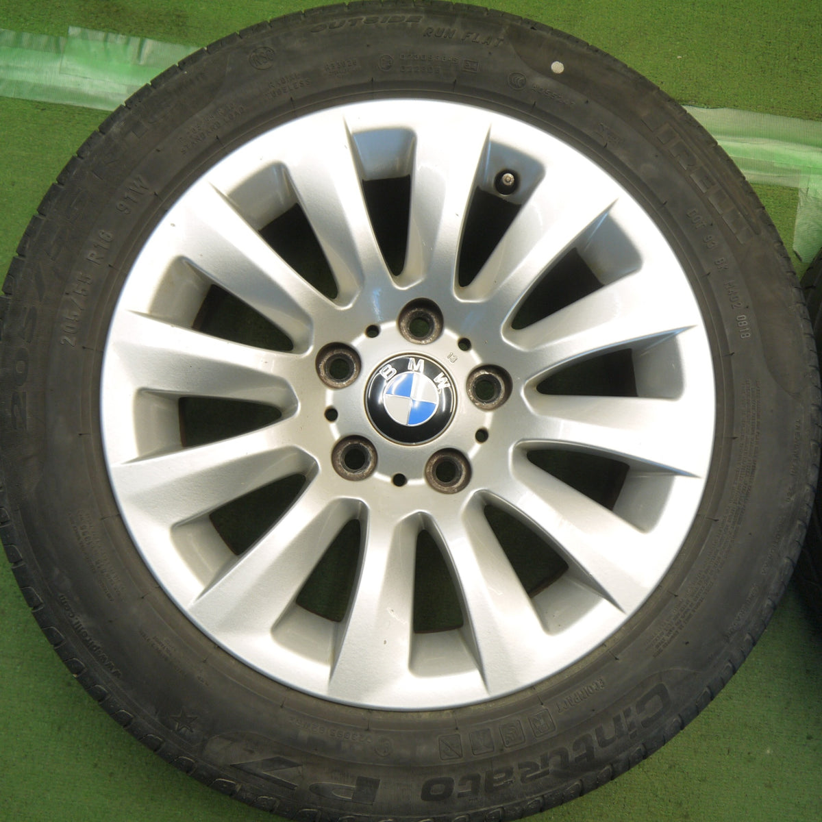 4本価格◎BMW 3シリーズ E90 E91 純正 205/55R16 ピレリ Cinturato P7 チントゥラート 16インチ PCD120/5H◎6091801Hノ