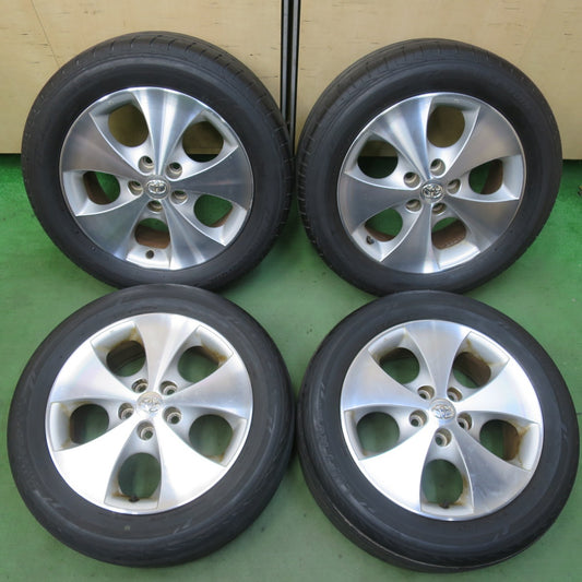 バリ溝！9.5分★トヨタ 10系 アルファード ヴェルファイア 純正 225/55R17 ブリヂストン LUFT RV2 17インチ PCD114.3/5H★5120205イノ