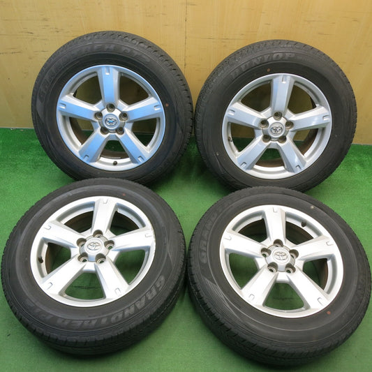 4本価格★トヨタ RAV4 ハリアー ヴァンガード 等 純正 225/65R17 ダンロップ グラントレック PT2 17インチ PCD114.3/5H★6040511HAノ