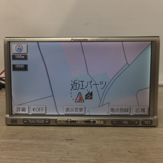 [送料無料] 現状品★パナソニック Panasonic SDカーナビステーション Strada CN-MW200D[49]★