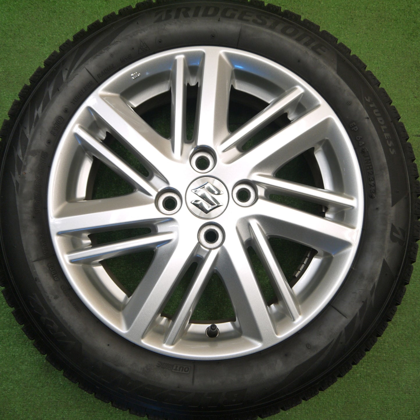 キレイ！23年★スズキ MA37S ソリオ 純正 165/65R15 スタッドレス ブリヂストン ブリザック VRX2 15インチ PCD100/4H★5111706Hス