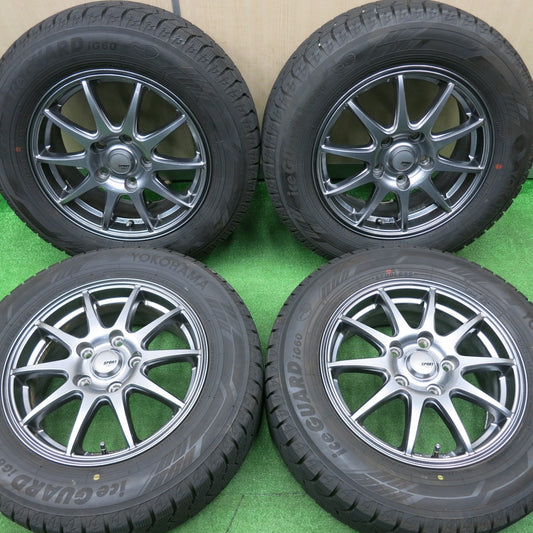 [送料無料] バリ溝！23年！キレイ！9.5分★スタッドレス 195/65R15 ヨコハマ アイスガード iG60 SPORT ABELIA 15インチ PCD114.3/5H★4111804NJス