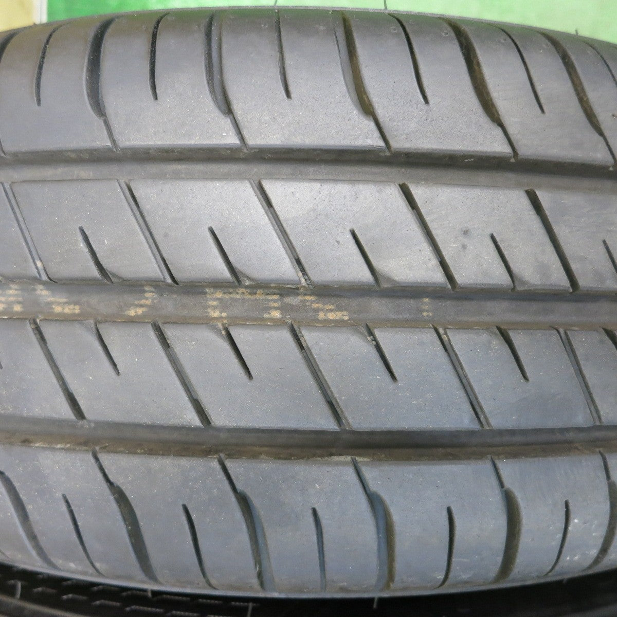 バリ溝！25年！9.5分★日産 ノート 純正 スチール 185/70R14 グッドイヤー EfficientGrip ECO EG02 14インチ PCD100/4H★6031512HAノ
