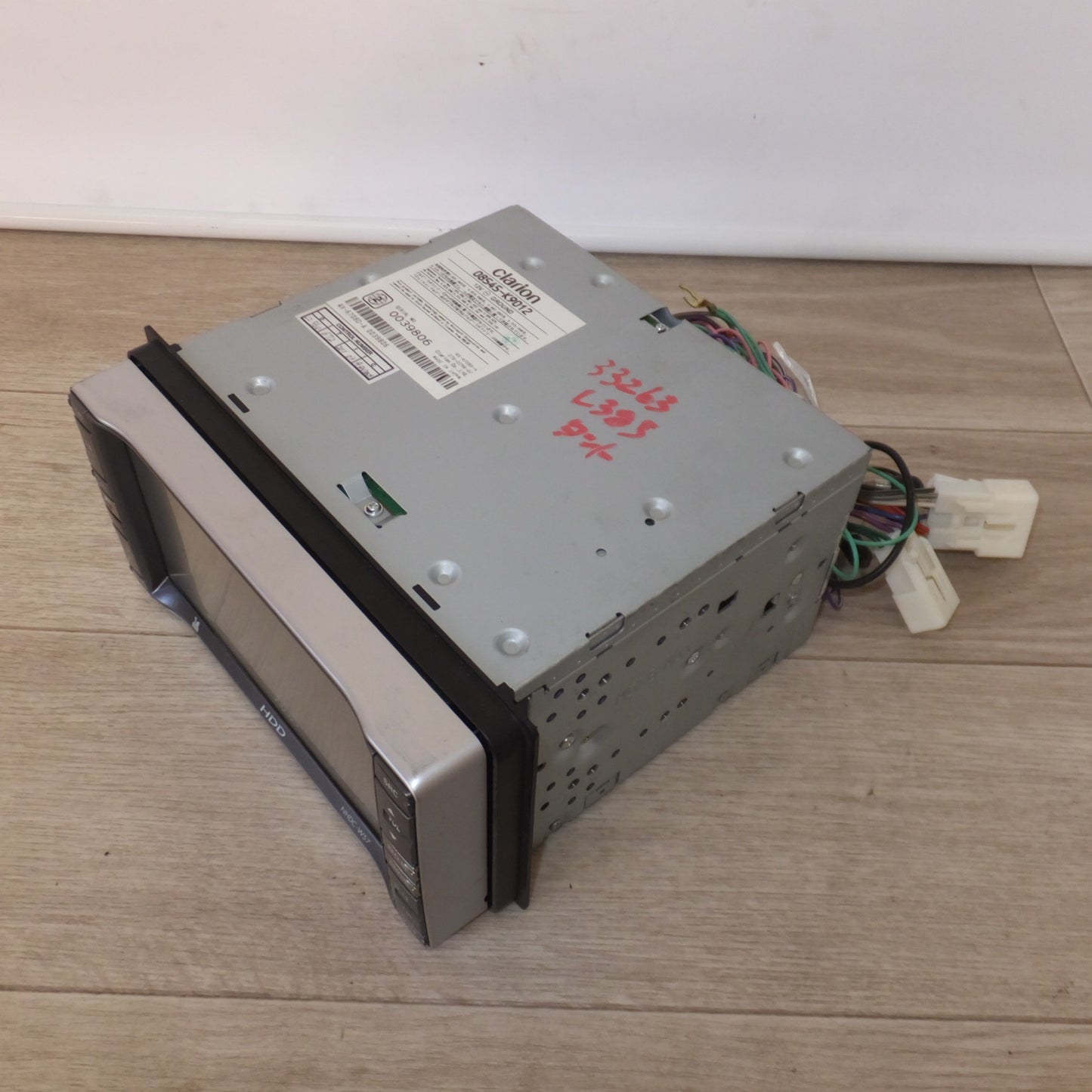 [送料無料] ★クラリオン製 ダイハツ 純正 ワイド7型 HDD DVD タッチパネル AV-Naviシステム NHDC-W57 08545-K9012(10)★