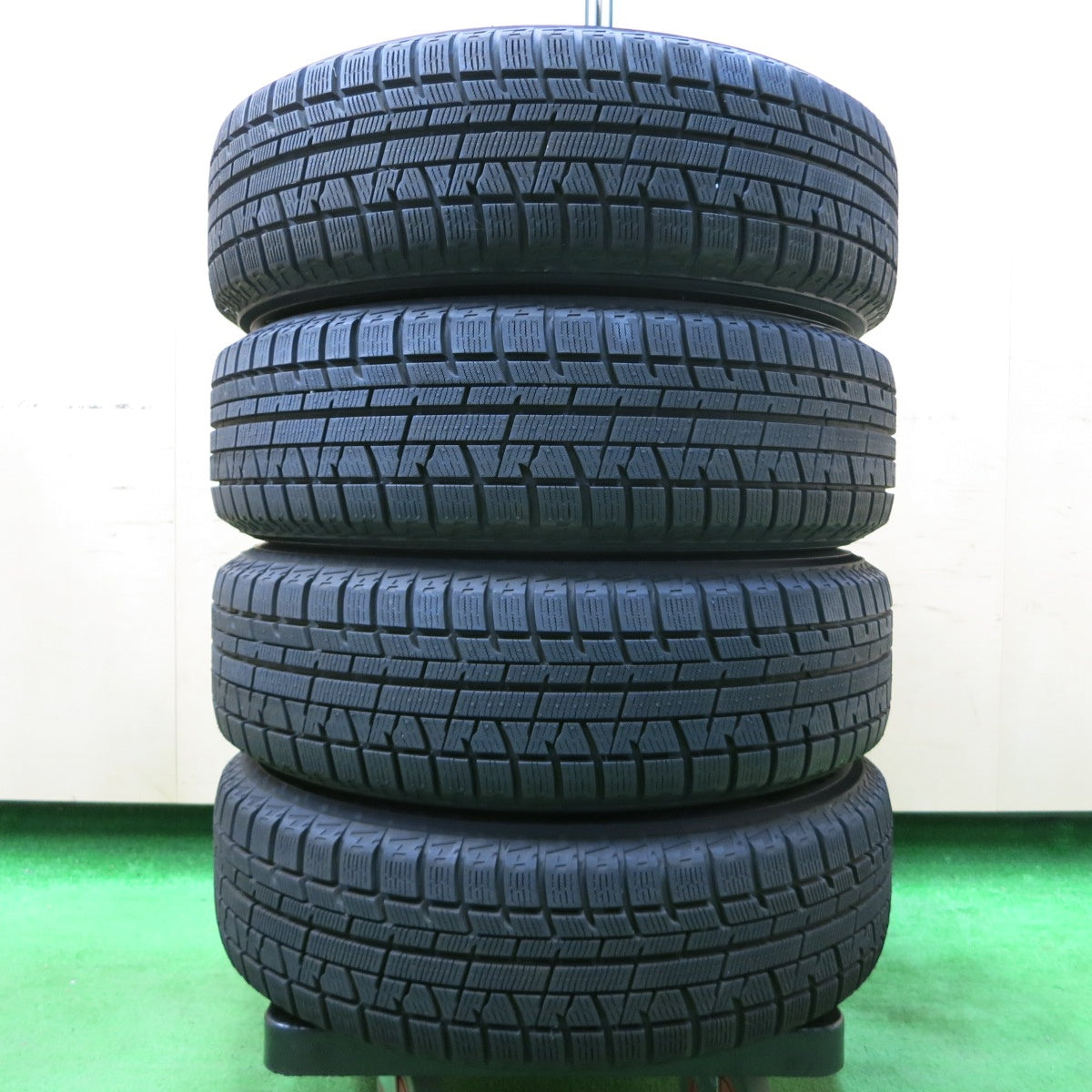 *送料無料* 超バリ溝！キレイ！ほぼ10分★スタッドレス 175/65R15 ヨコハマ アイスガード iG50 プラス SCHNEIDER ATECH シュナイダー PCD100/4H★4053103イス