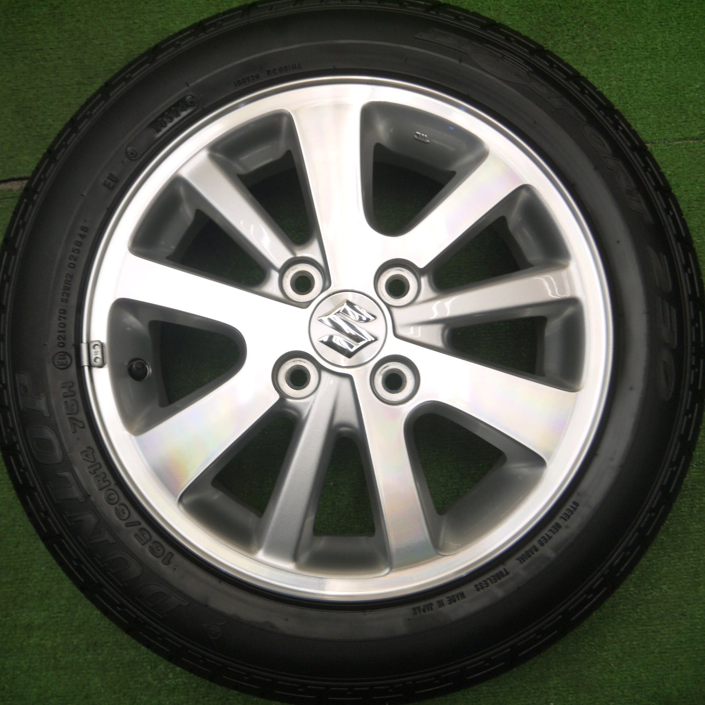 [送料無料] キレイ！24年★スズキ DA17W エブリイ ワゴン 純正 165/60R14 ダンロップ SPスポーツ 230 14インチ PCD100/4H★4121005Hノ