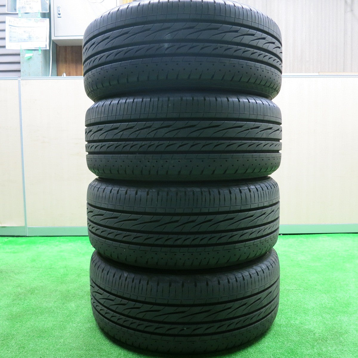 [送料無料] バリ溝！23年！9.5分★三菱 ランエボX 純正 BBS RG406 鍛造 235/50R18 ブリヂストン レグノ GRV2 18インチ PCD114.3/5H★4091404HAノ