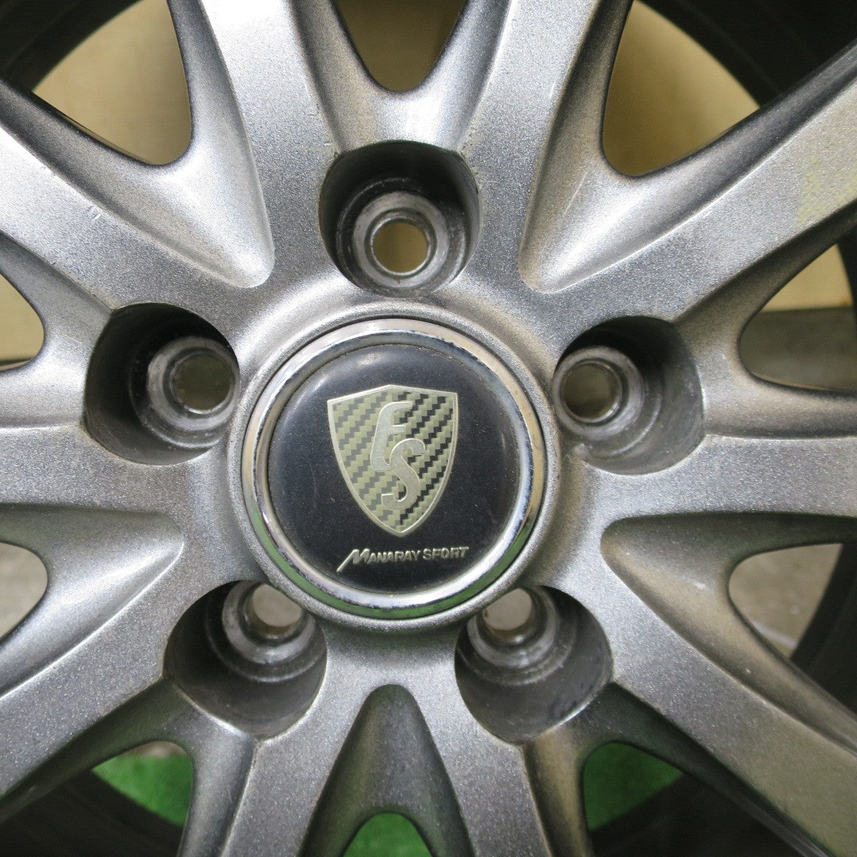 4本価格◎MANARAY SPORT 15インチ ホイール マナレイ スポーツ 15×5.5J PCD100/5H◎6090402NGホ