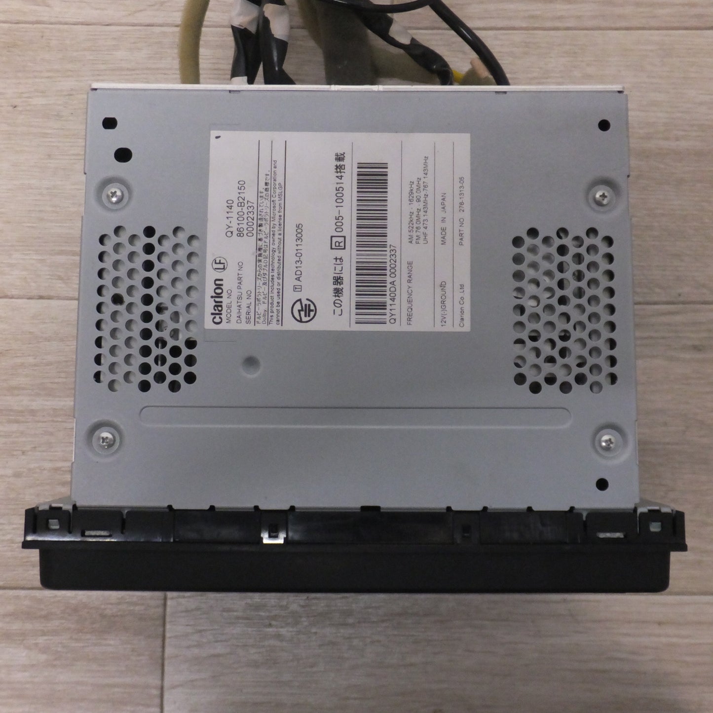 [送料無料] 現状品★クラリオン製 ダイハツ 純正 カーナビゲーション QY-1140 86100-B2150[17]★