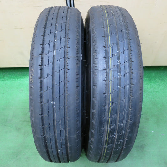 [送料無料] 新車外し！24年！ほぼ未使用★トラック タイヤ 205/85R16 117/115N ダンロップ エナセーブ SPLT 50A 16インチ★4092401イノタ