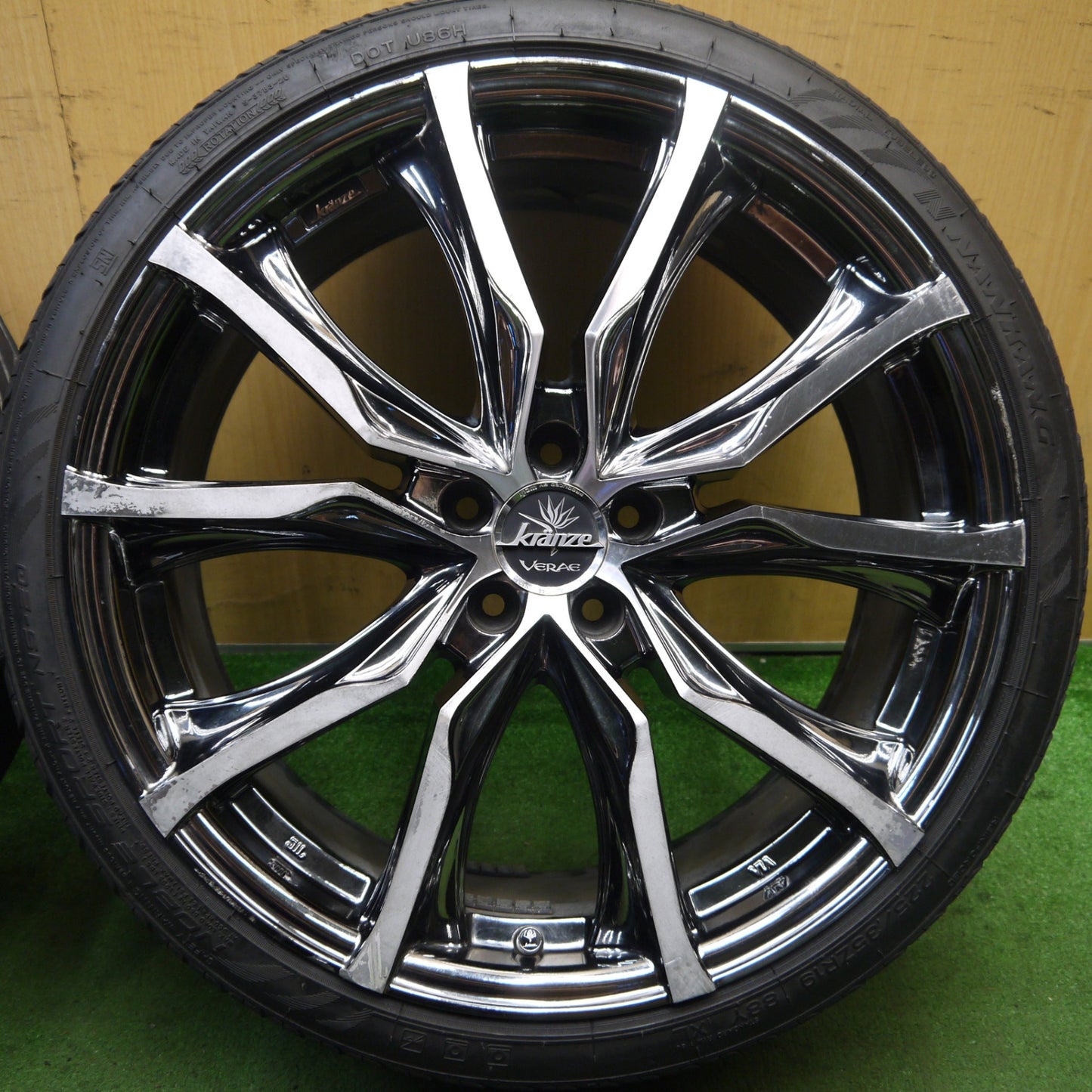 4本価格★プリウス 等 kranze VERAE 225/35R19 ナンカン NOBLE SPORT NS-20 クレンツェ ヴェラーエ 19インチ PCD100/5H★5072506Hノ