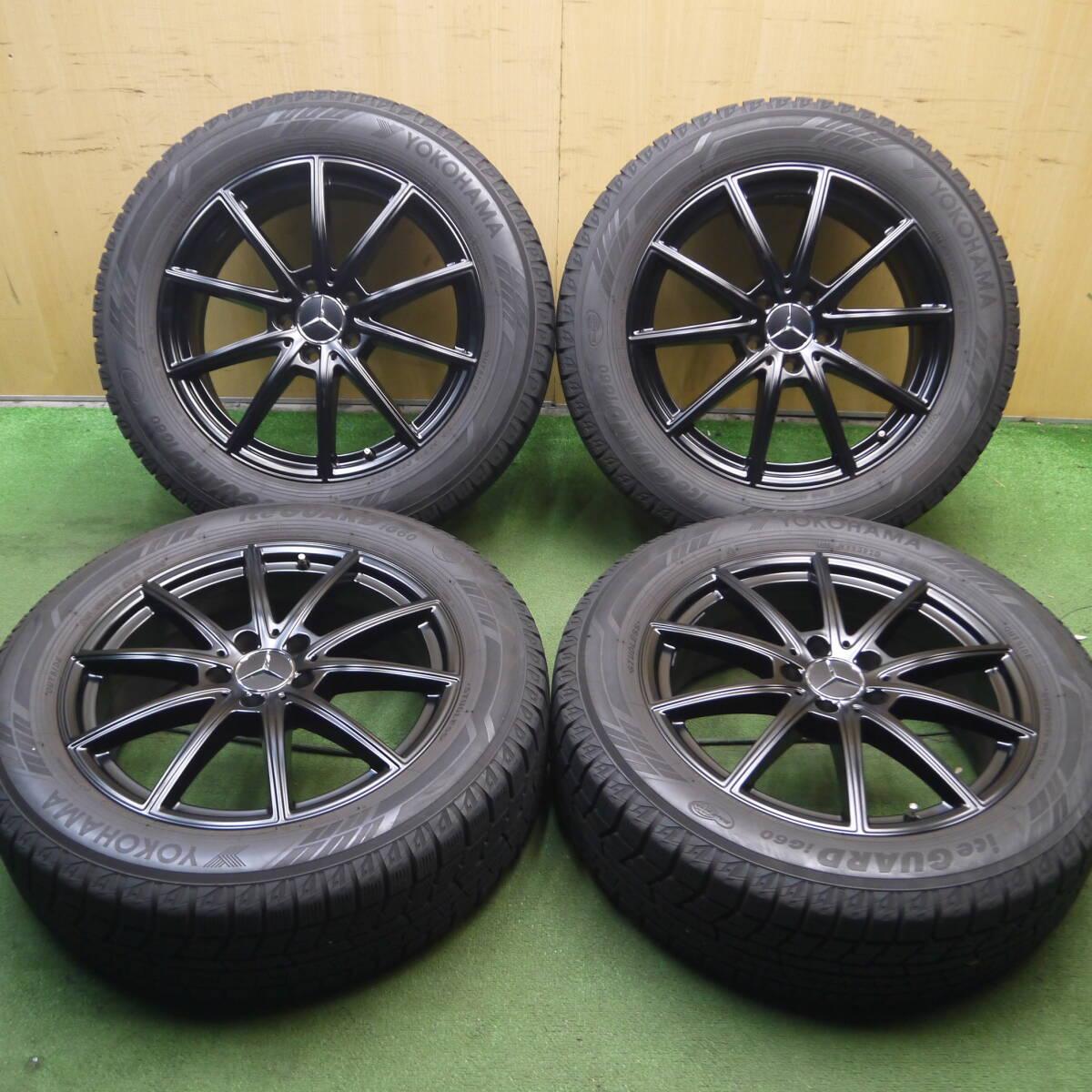 バリ溝 20年 綺麗 9.5分★ベンツ X247 GLB 純正 215/60R18 スタッドレス ヨコハマ アイスガード iG60 PCD112/5H★4012206Hス