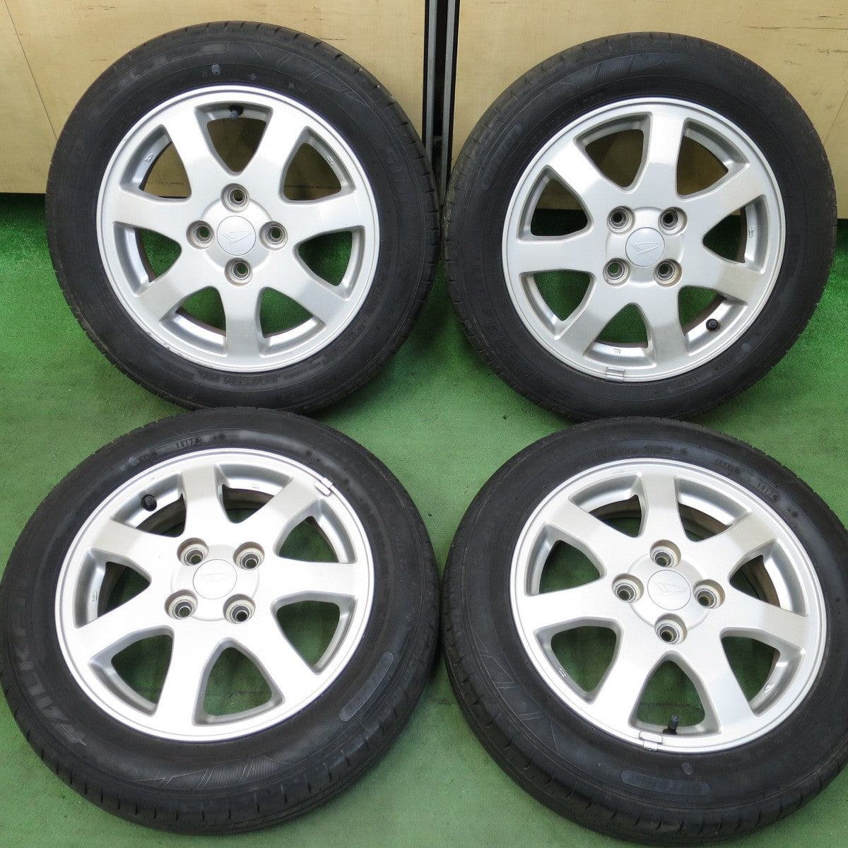 バリ溝！9分★ダイハツ ムーヴ 純正 155/65R14 ファルケン シンセラ SN832i 14インチ PCD100/4H★5042502AKノ