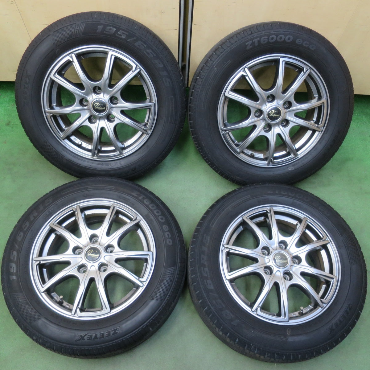 キレイ！22年◎195/65R15 ジーテックス ZT6000 eco G521 Verthandi ヴェルザンディ 15インチ PCD114.3/5H◎6071810イノ