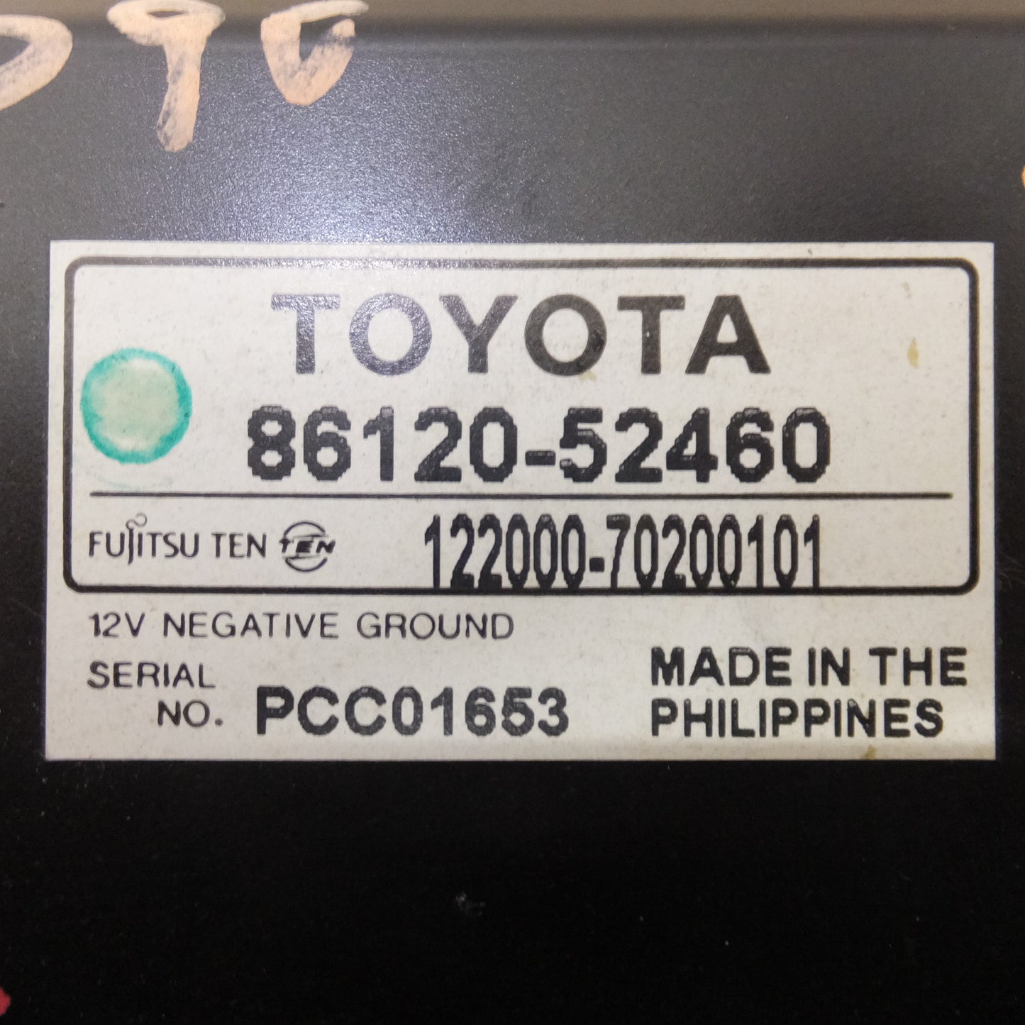 [送料無料] ★富士通テン製 トヨタ 純正 ヴィッツ 90系 カーオーディオ CDプレーヤー 86120-52460(34)★