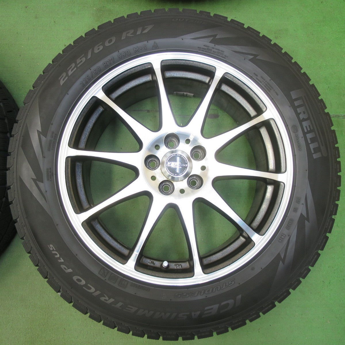 4本価格★フォレスター XV 等 225/60R17 スタッドレス ピレリ アイスアシンメトリコ プラス X CROSS SPEED PREMIUM 17インチ PCD100/5H★5081107イス