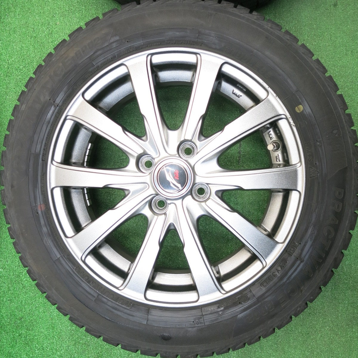 バリ溝！21年！キレイ！9分★スタッドレス 175/65R15 プラクティバ アイス BP02 ヨコハマ Fang ファング 15インチ PCD100/4H★5113024HAス