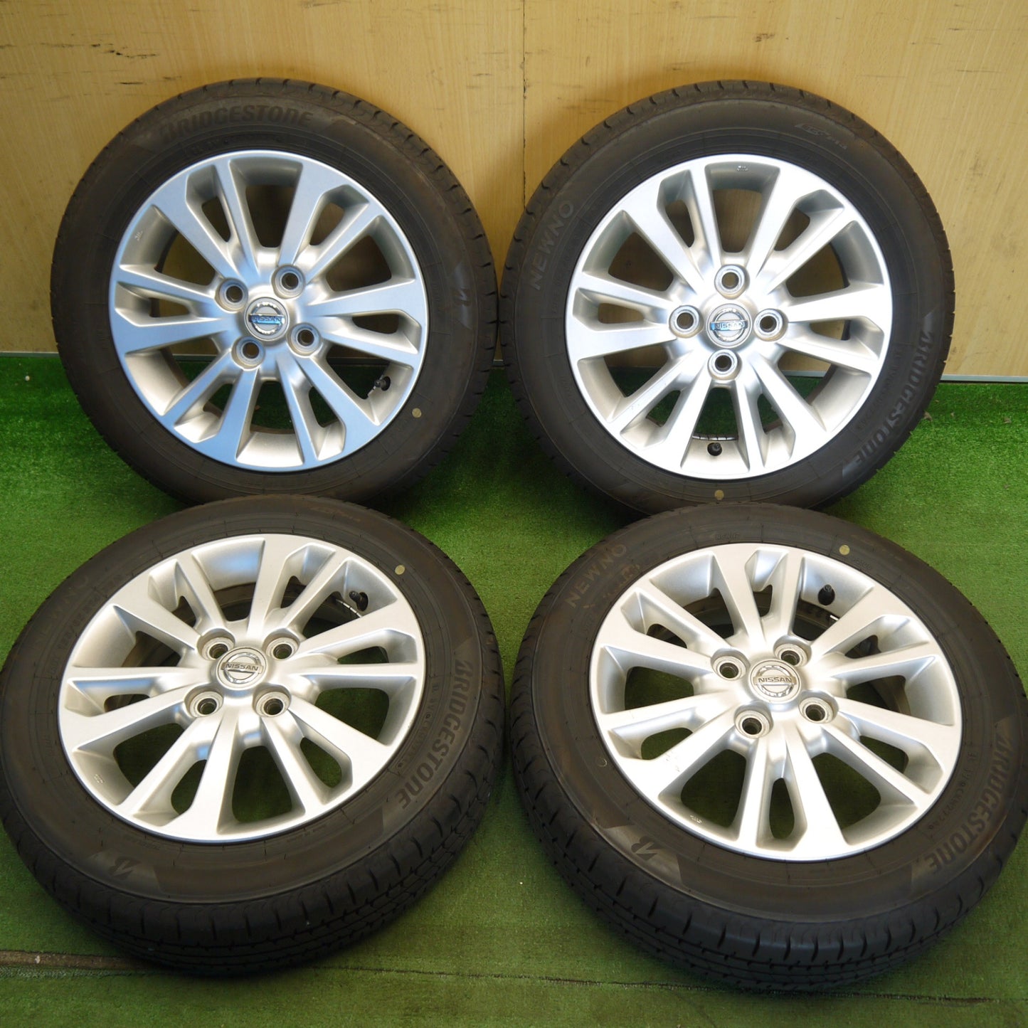 バリ溝！24年！9.5分以上★日産 デイズ ルークス 純正 155/65R14 ブリヂストン NEWNO ニューノ 14インチ PCD100/4H★6051207Hノ