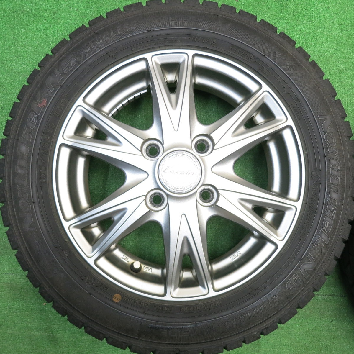 バリ溝！22年！9.5分以上★スタッドレス 155/65R13 オートバックス ノーストレック N5 Exceeder エクシーダー 13インチ PCD100/4H★5122509HAス