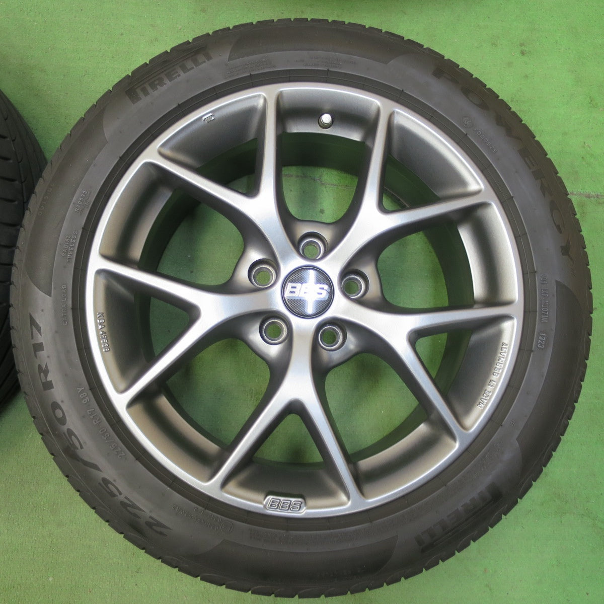 キレイ！23年★ボルボ 等 BBS SR007 225/50R17 ピレリ POWERGY TM パワジー 17インチ PCD108/5H★5071607イノ