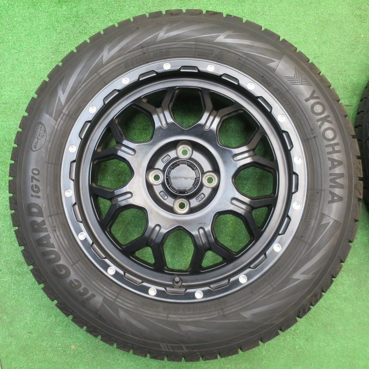 バリ溝！21年！キレイ！9分★スタッドレス 195/65R16 ヨコハマ アイスガード iG70 HI-BLOCK JERRARD ハイブロック ジェラード 16インチ PCD100/4H★5110702NJス