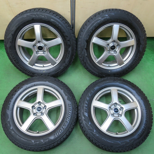 バリ溝！キレイ！9分★スタッドレス 225/65R17 ブリヂストン ブリザック DM-V2 TOPRUN トップラン 17インチ PCD114.3/5H★5010305イス