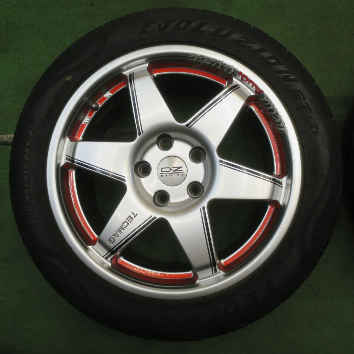 4本価格◎アウディ 等 TECMAG Type 206R 245/45R17 フェデラル EVOLUZION ST-1 テクマグ 17インチ PCD112/5H◎6061704NJノ