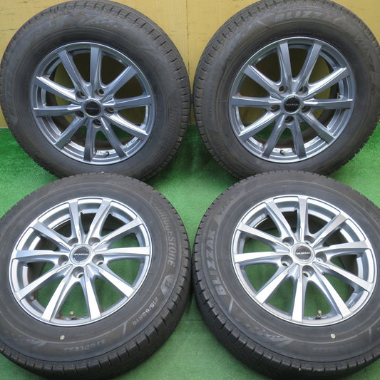 バリ溝！25年！キレイ！8.5分★スタッドレス 215/65R16 ブリヂストン ブリザック VRX3 BALMINUM LS10 バルミナ 16インチ PCD114.3/5H★6033104NJス