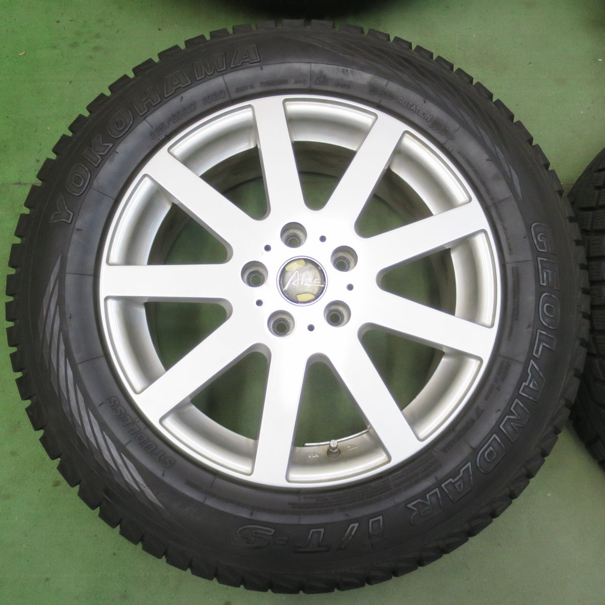 バリ溝！9.5分★スタッドレス 225/65R17 ヨコハマ ジオランダー i/T-S ALZE 社外 アルミ 17インチ PCD114.3/5H★6042104イス