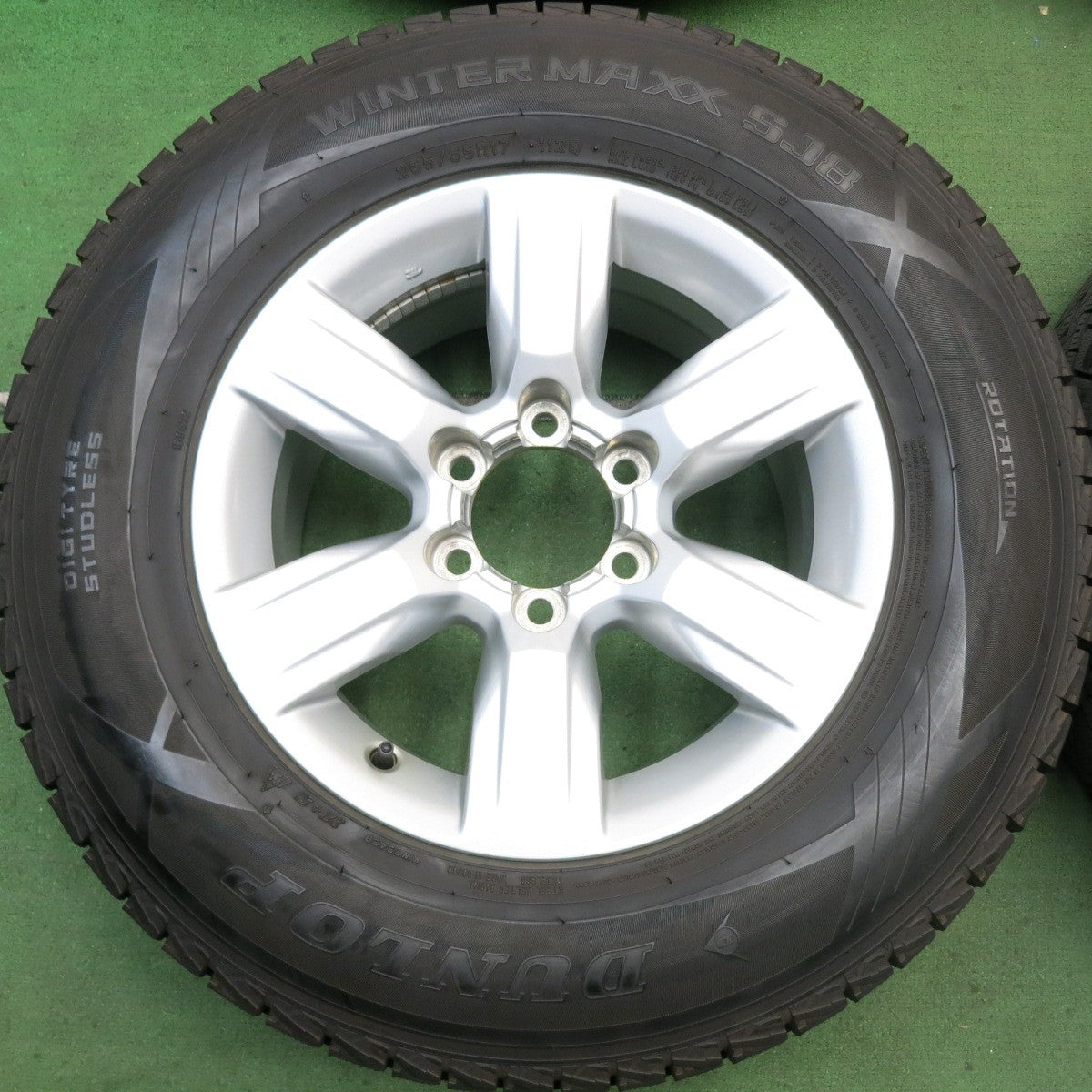 バリ溝！キレイ！9.5分★トヨタ 150系 ランクル プラド 純正 265/65R17 スタッドレス ダンロップ ウインターマックス SJ8 17インチ PCD139.7/6H★5072605HAス