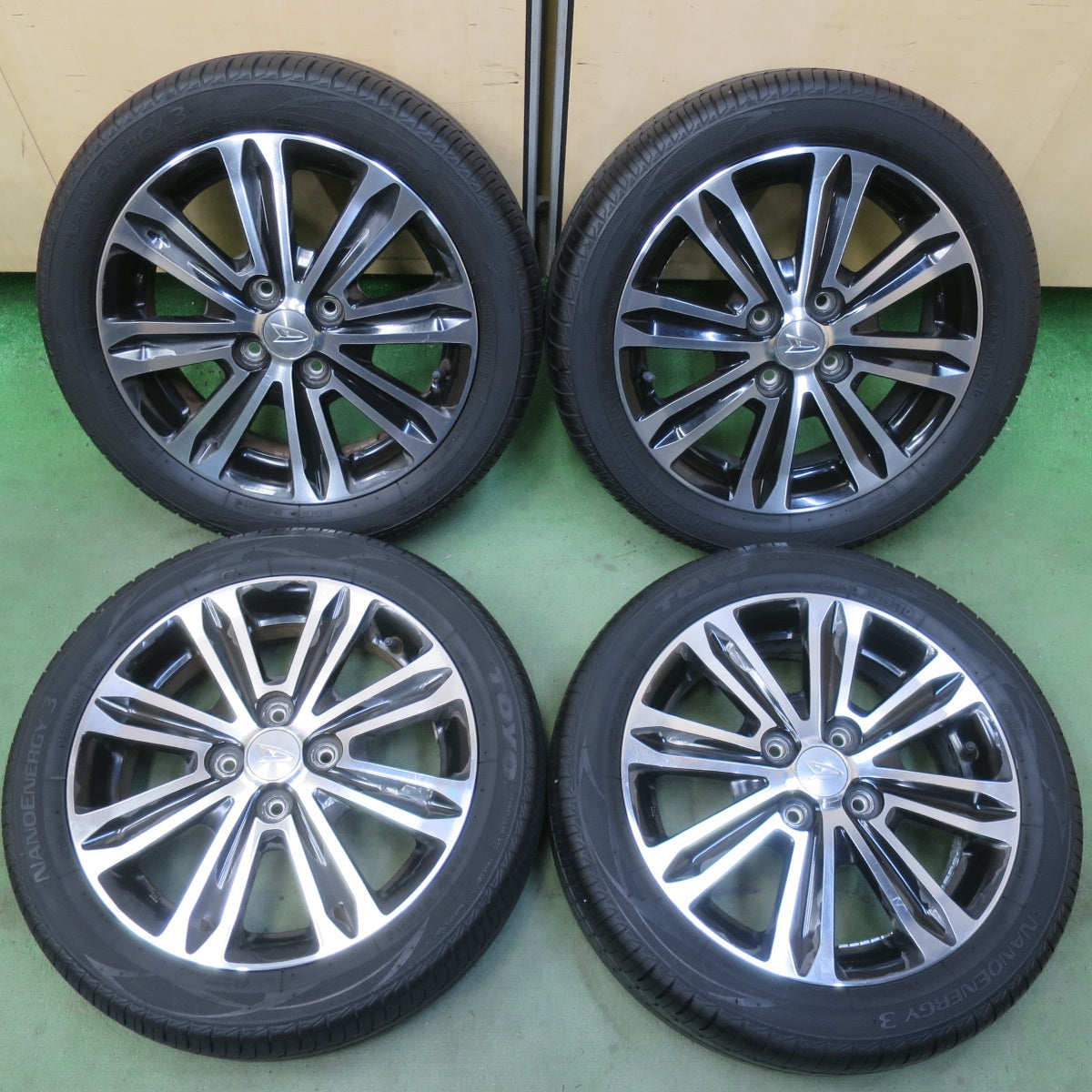 バリ溝！9分◎ダイハツ タント カスタム 純正 165/55R15 トーヨー ナノエナジー3 15インチ PCD100/4H◎6092304イノ
