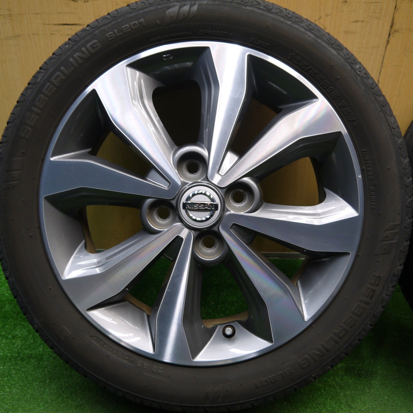 4本価格★日産 デイズ 純正 165/55R15 セイバーリング SL201 15インチ PCD100/4H★5050702Hノ