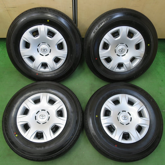 新車外し！24年★トヨタ 200系 ハイエース 純正 スチール 195/80R15 107/105S ブリヂストン エコピア RD613 15インチ PCD139.7/6H★5051301イノ