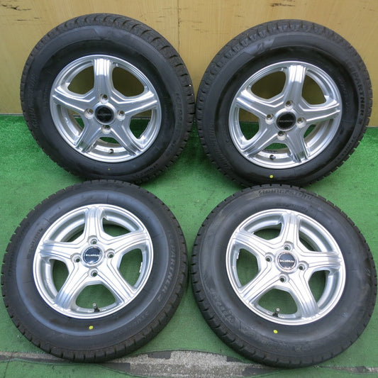バリ溝！24年！ほぼ10分★スタッドレス 145/80R13 ブリヂストン アイスパートナー2 BALMINUM バルミナ 13インチ PCD100/4H★5081410HAス
