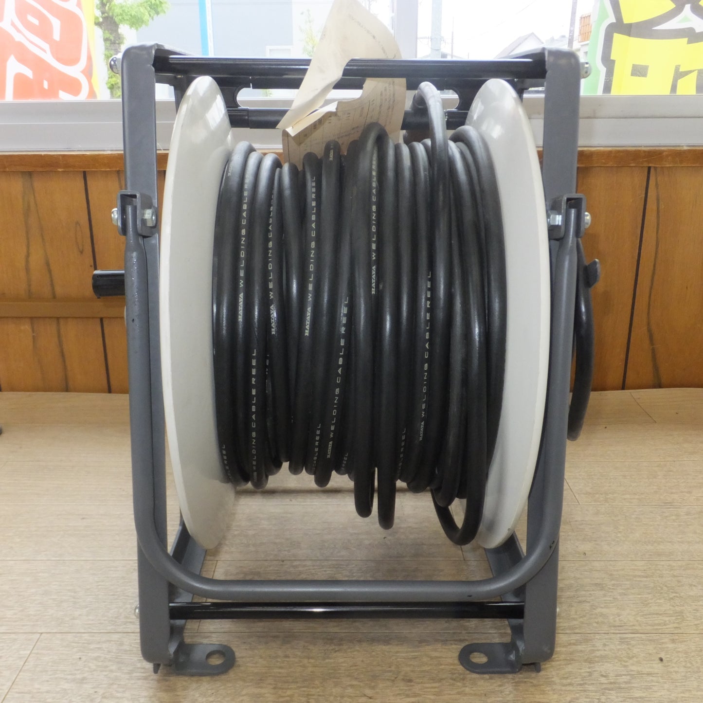 [送料無料] 未使用★畑屋製作所 HATAYA ハタヤ溶接ケーブルリール EDR-3022 屋内型　WCT 22mm2×30ｍ　100%105A 50%150A★