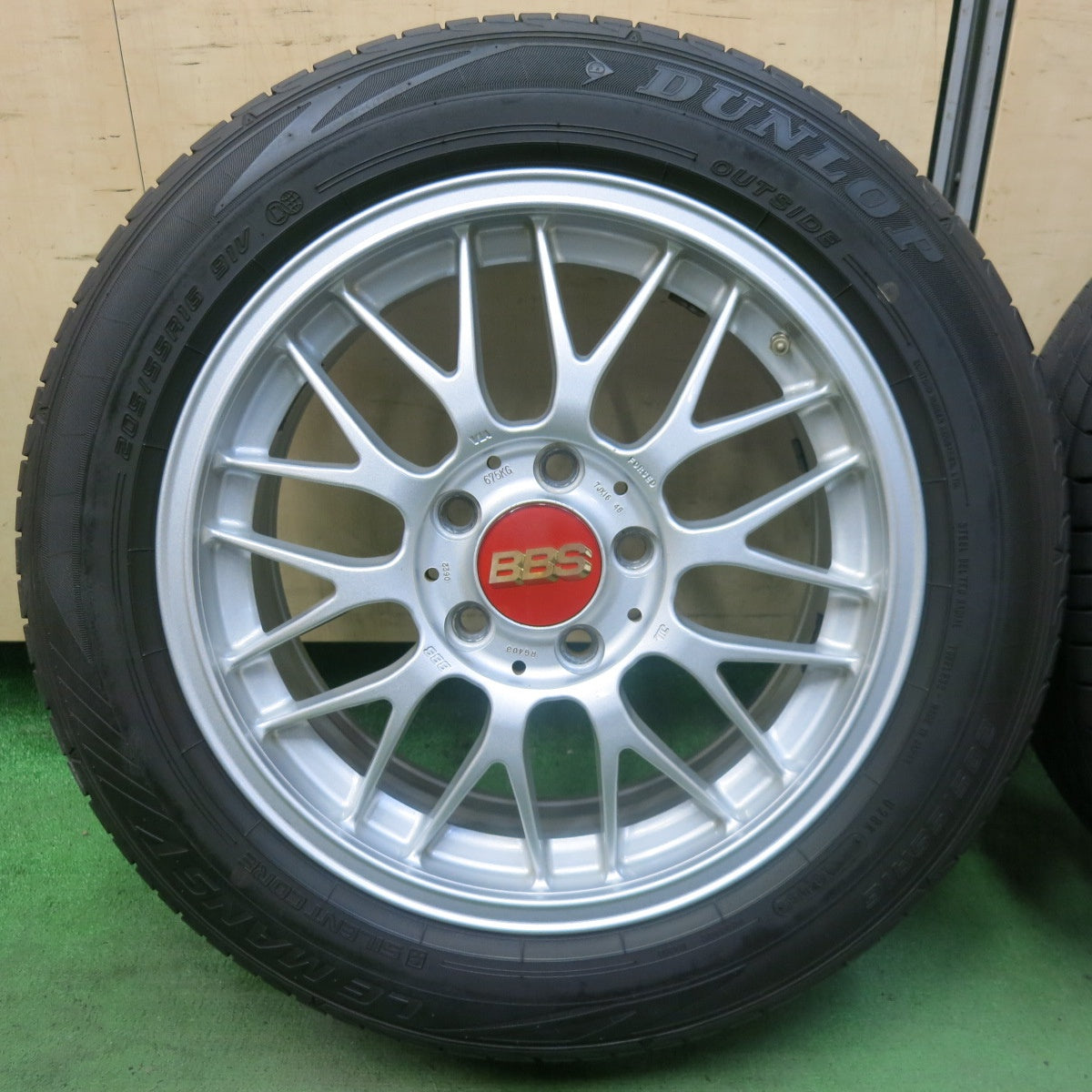 バリ溝！9.5分★ワーゲン 等 BBS RG-F RG403 鍛造 205/55R16 ダンロップ LE MANS V ルマン5 16インチ PCD112/5H★5092002SKノ