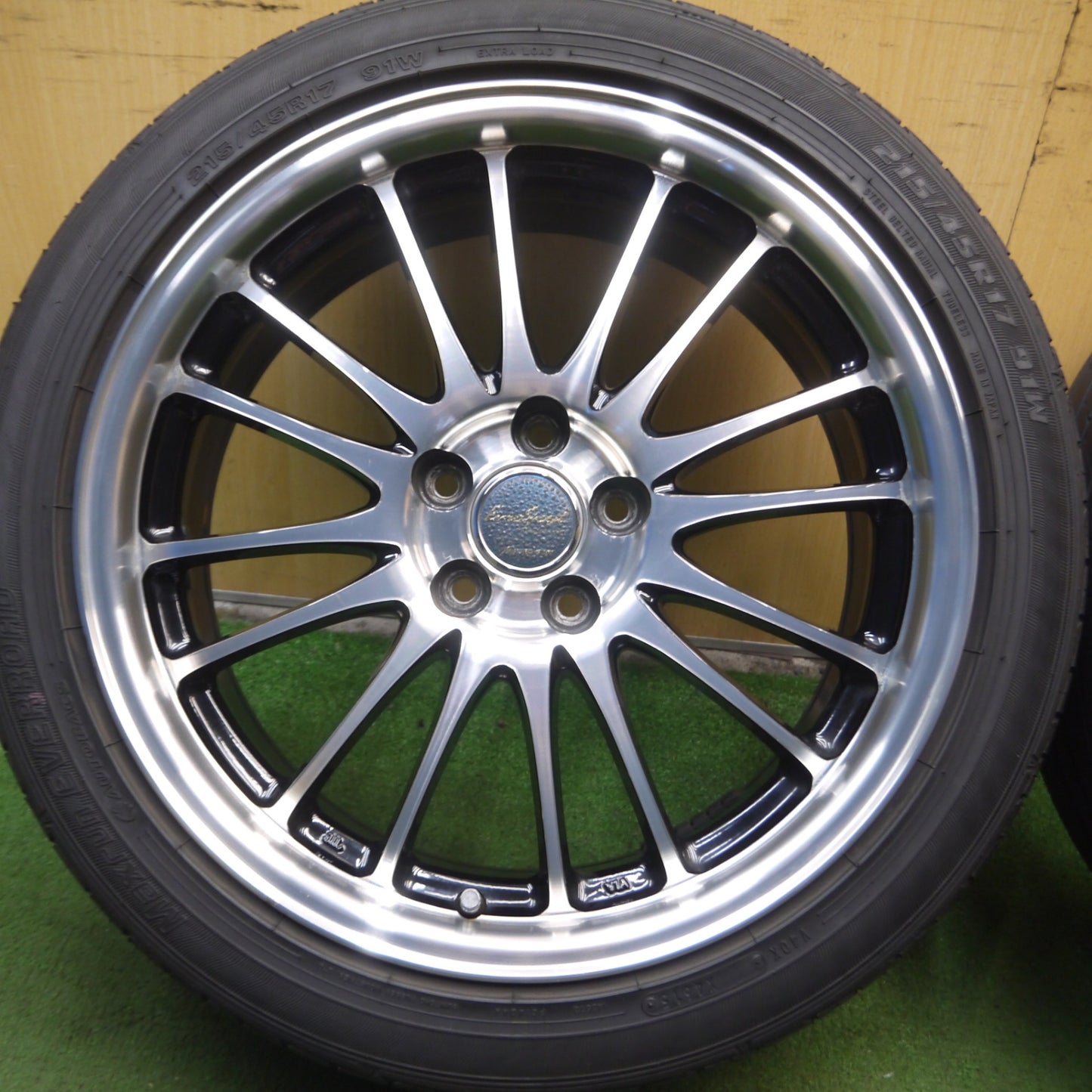 *送料無料* 4本価格★プリウス等 215/45R17 オートバックス Maxrun EVERROAD EuroSpeed MANARAY SPORT PCD100/5H★4040503Hノ