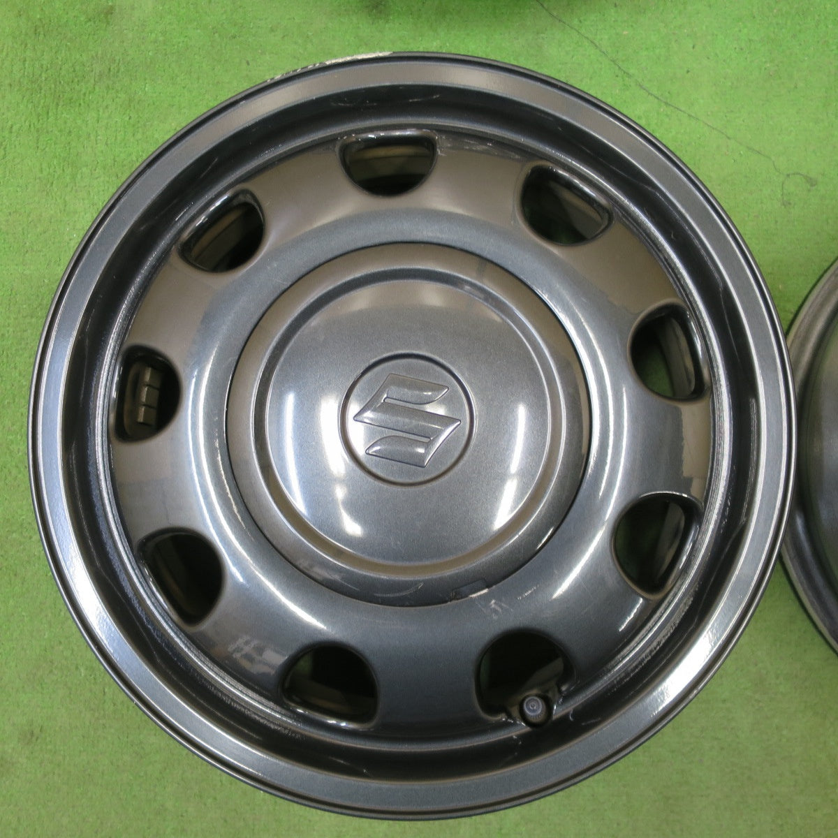 4本価格◎スズキ MK53S スペーシア ギア 純正 ホイール 14インチ 14×4.5J PCD100/4H◎6082802NGホ