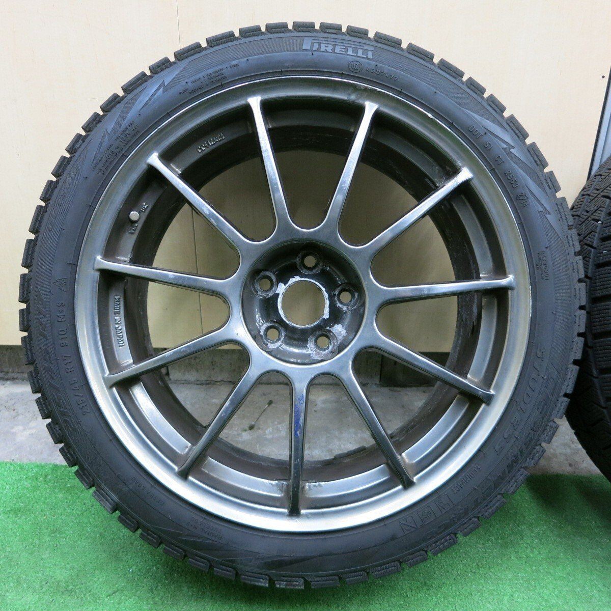 4本価格★アルファロメオ Partire ASSO 215/45R17 スタッドレス ピレリ アイスアシンメトリコ パルティーレ アッソ PCD98/5H★4061802ナス