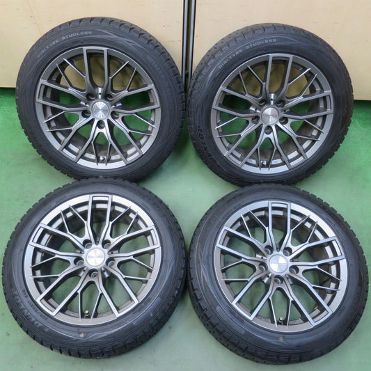 バリ溝！キレイ！8.5分★BMW 等 EUROBAHN SPORTECHNIC 225/50R17 スタッドレス ダンロップ ウインターマックス WM01 スポーツテクニック 17インチ PCD120/5H★6043015イス
