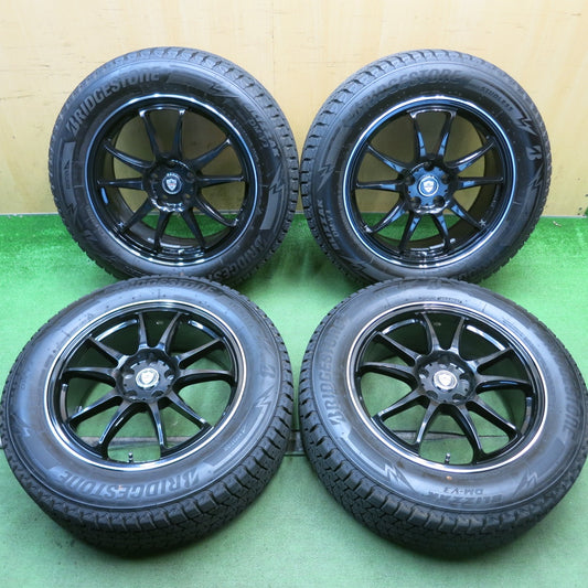 バリ溝！22年！キレイ！9.5分◎スタッドレス 235/60R18 ブリヂストン ブリザック DM-V3 ESTROSA エステローザ 18インチ PCD114.3/5H◎6081412HAス