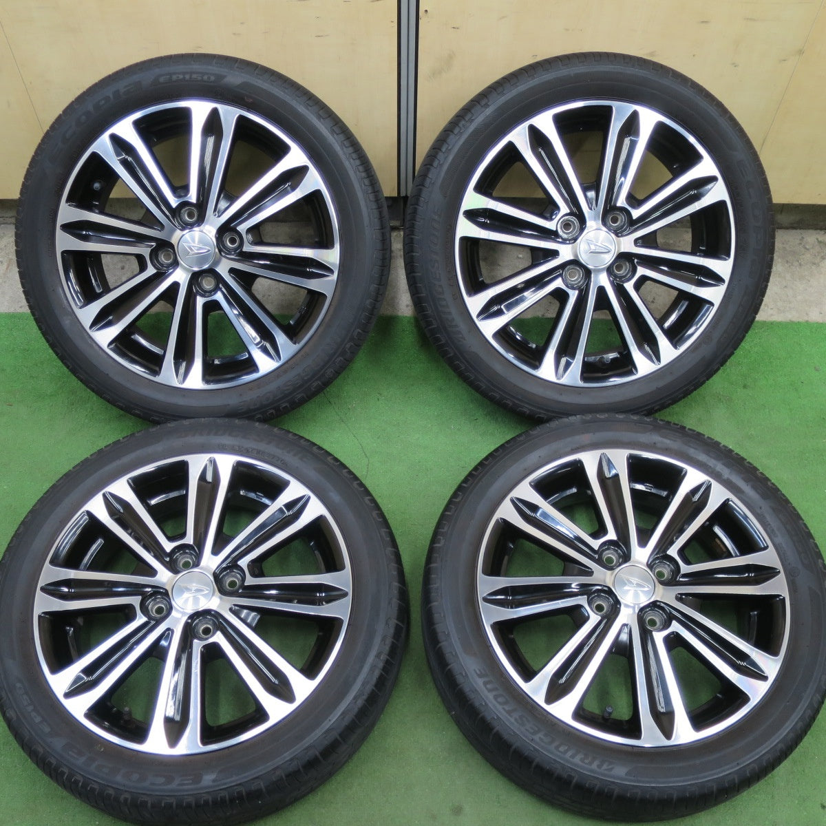 キレイ★ダイハツ LA600S タント カスタム 純正 165/55R15 ブリヂストン エコピア EP150 15インチ PCD100/4H★6021201TTノ