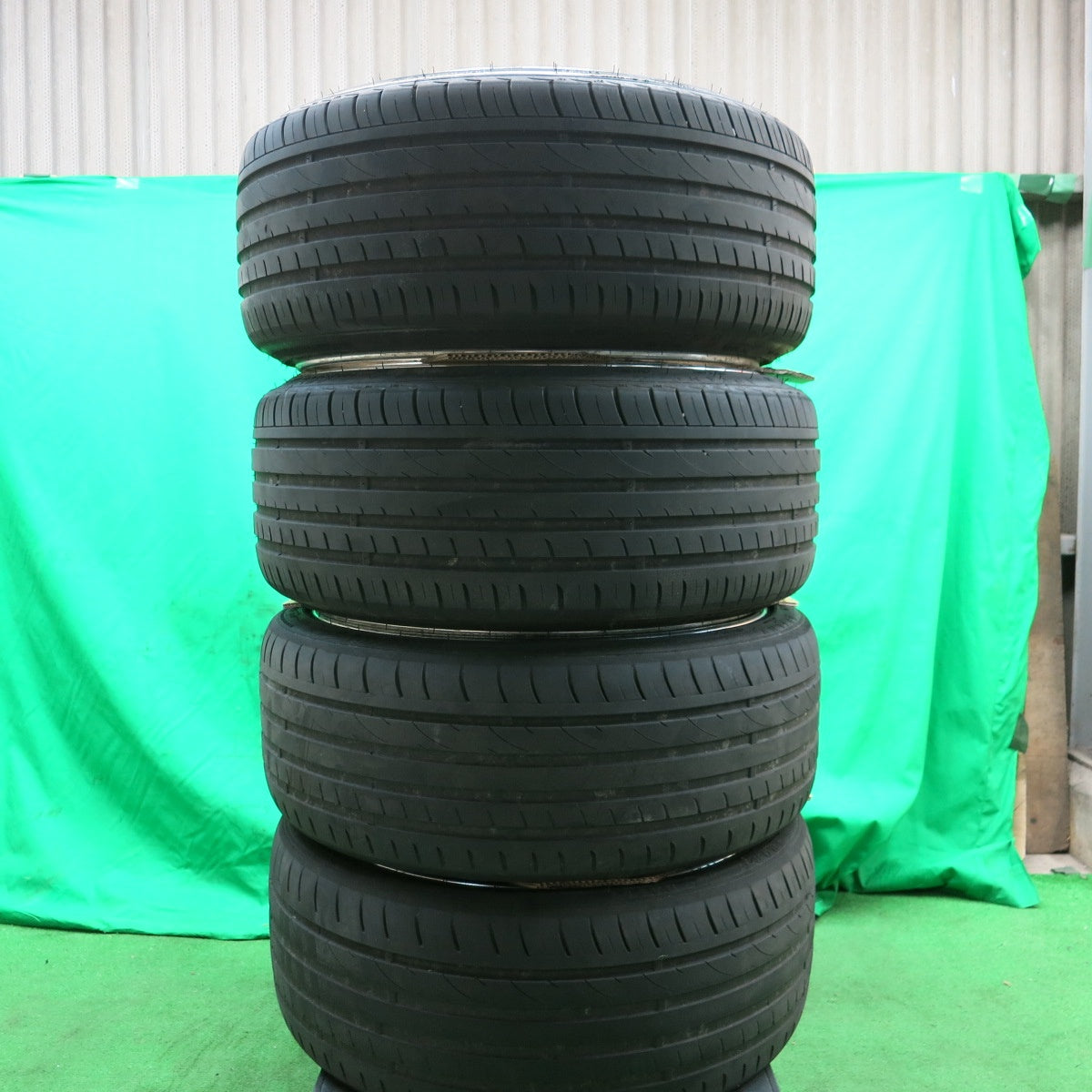 送料無料* 4本！22年☆WORK ユーロライン 225/35R19 アプタニー SPORT