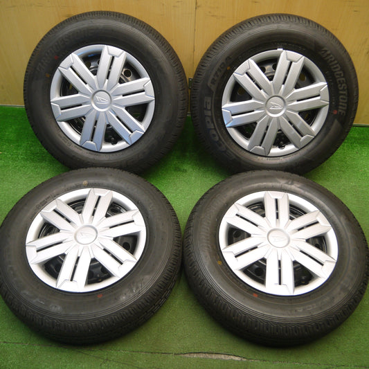 [送料無料] 新車外し！24年★ダイハツ アトレー 純正 スチール 145/80R12 80/78N ブリヂストン エコピア R710A 12インチ PCD100/4H★5020407Hノ