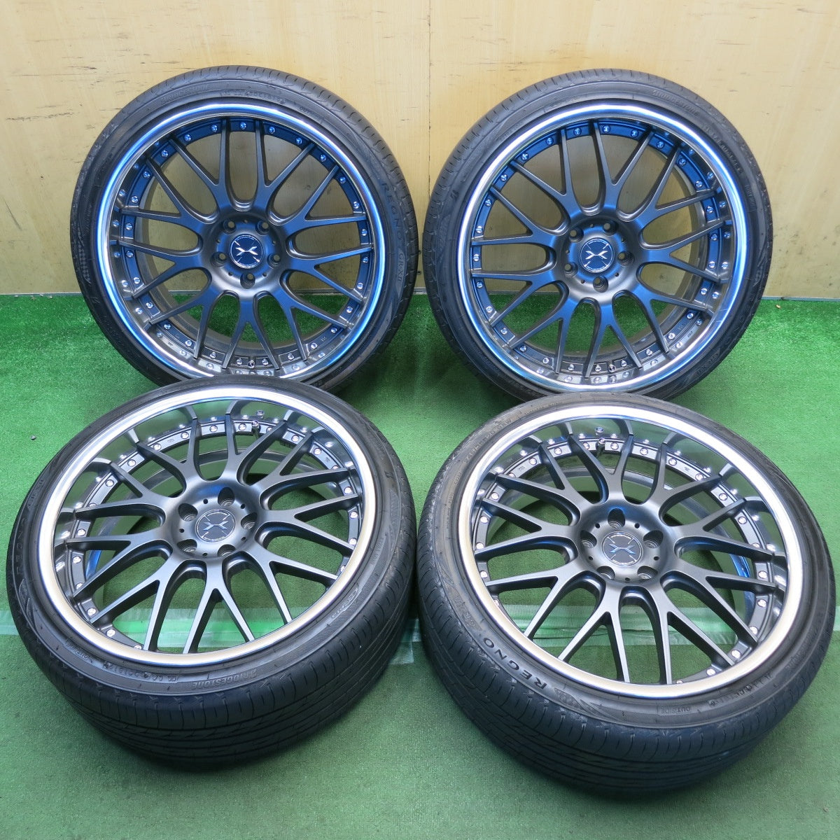 バリ溝！キレイ！9.5分◎MAVERICK 709M 245/35R20 ブリヂストン レグノ GR-X2 マーベリック 20インチ PCD114.3/5H◎6092401HAノ