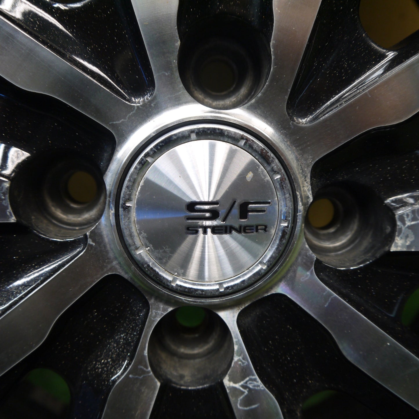 バリ溝！23年！9分★S/F STEINER 175/55R15 スタッドレス ダンロップ ウインターマックス 03 シュタイナー 15インチ PCD100/4H★6031708Hス