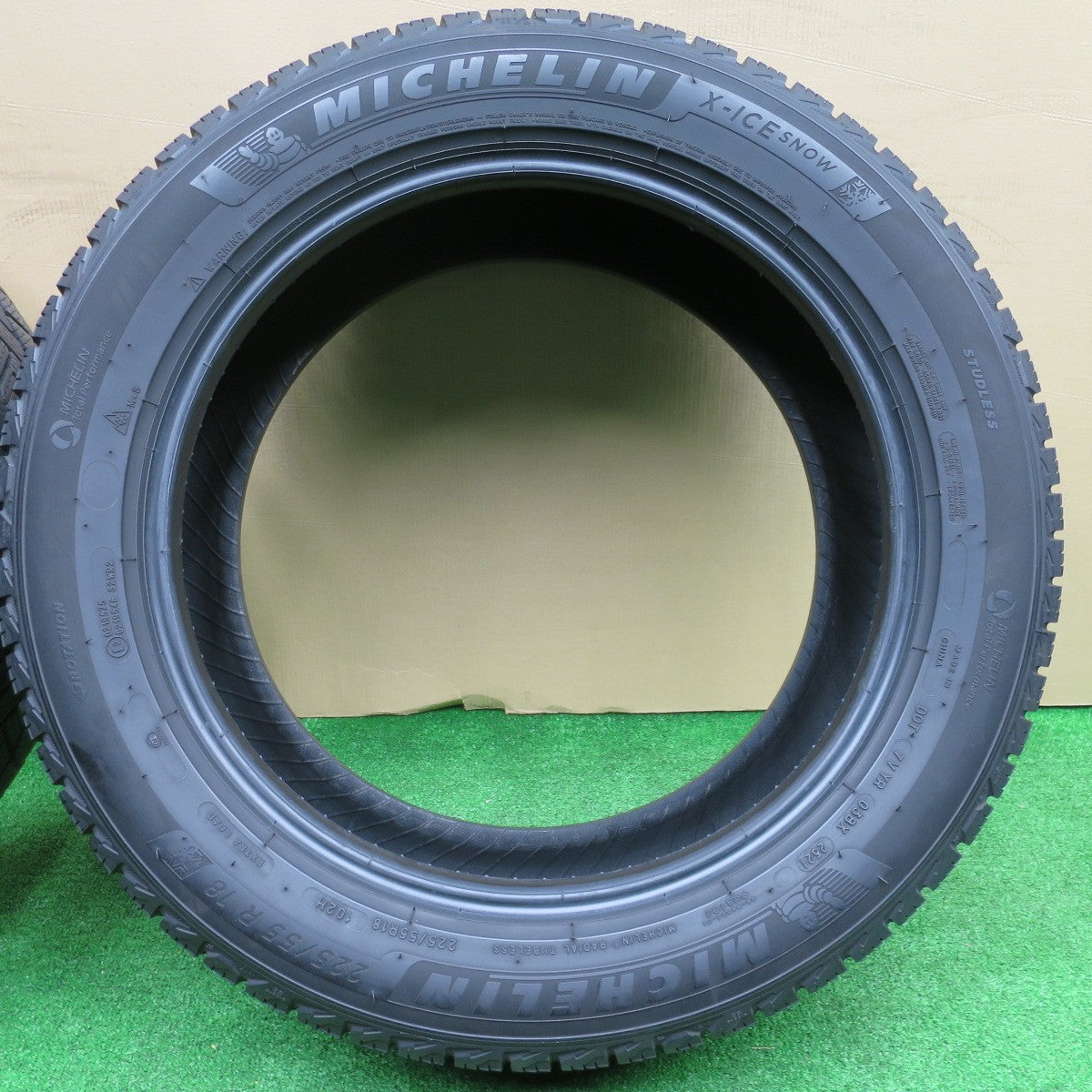 バリ溝！21年！9分★スタッドレス 225/55R18 ミシュラン X-ICE SNOW タイヤ 18インチ エクストレイル フォレスター アウトランダー デリカ D:5 等★5120502NKスタ