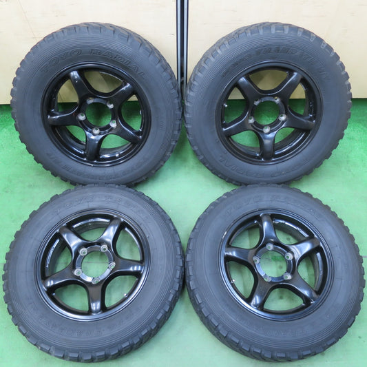 [送料無料] 4本価格★ジムニー 等 195R16C 104/102Q 6PR トーヨー トランパス M/T 社外 アルミ 16インチ PCD139.7/5H★5022405イノ